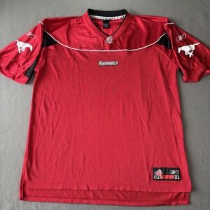 Reebok Calgary Stampeders Football Jersey Men's Size XL CFL Red Sports Teams CDN